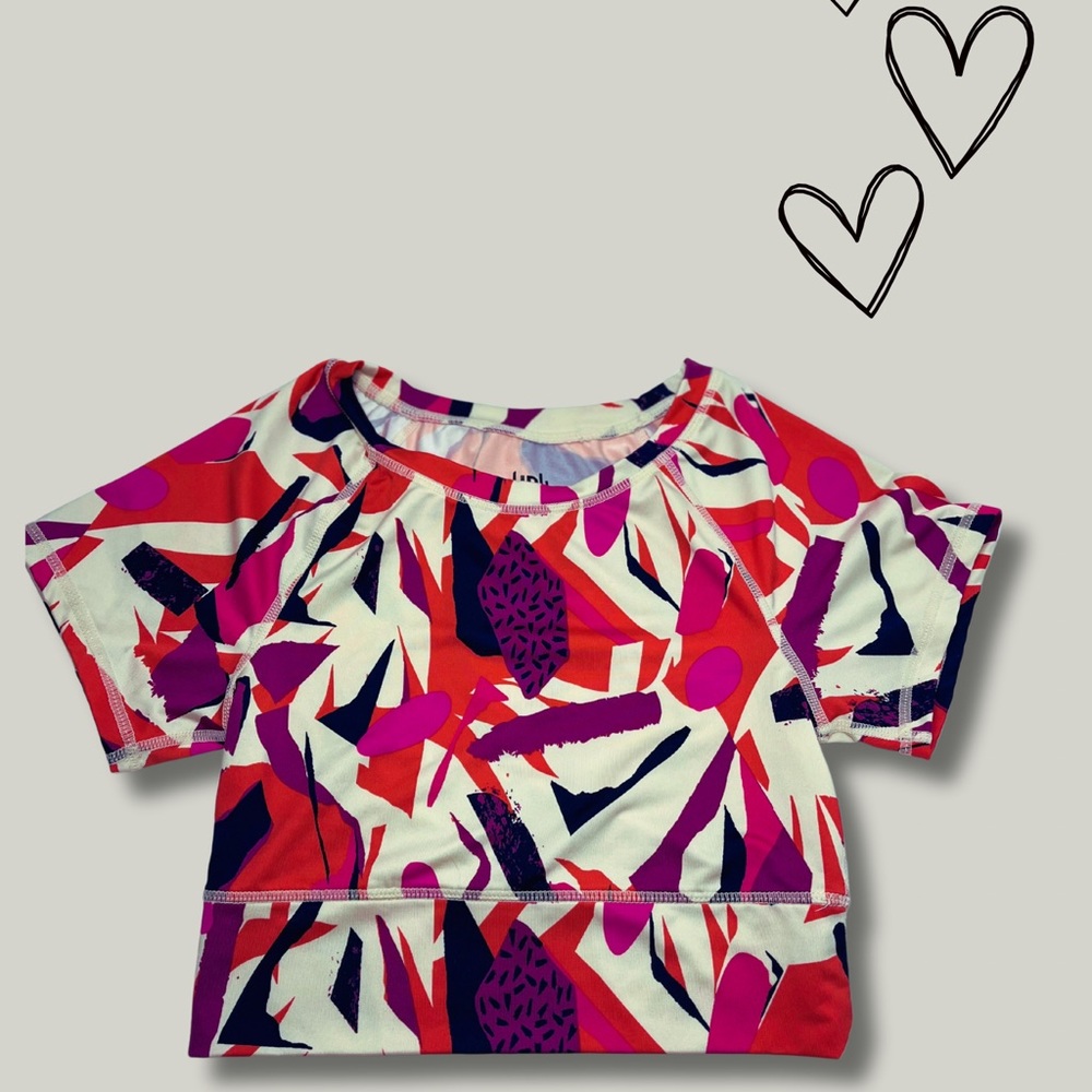 EUC - J Dow Fitness - Vibrant colors crop top in XS